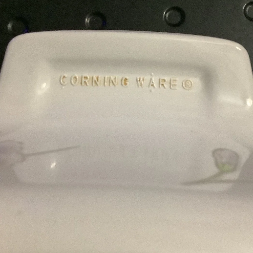 Vintage Corning Ware  A-1-B 1 Liter Casserole Dish Pastel Bouquet No Lid